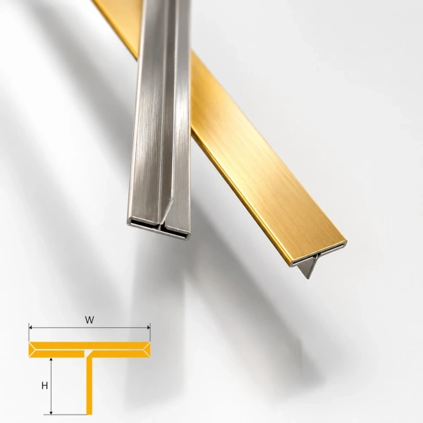 Stainless Steel T Shape Tile Trim